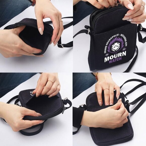 Video Game Inspired Gift Crossbody Bag Women Polyester Compact Organizer - Picture 4 of 7